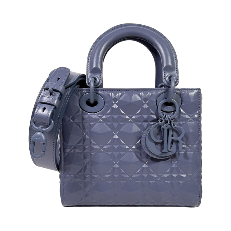 Christian Dior - My ABCDior Blue Diamond Cannage Small Lady Dior Bag