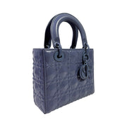 Christian Dior - My ABCDior Blue Diamond Cannage Small Lady Dior Bag