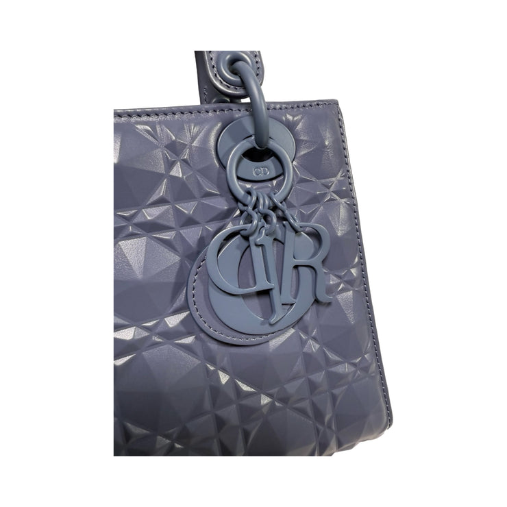 Christian Dior - My ABCDior Blue Diamond Cannage Small Lady Dior Bag