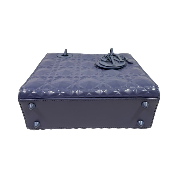 Christian Dior - My ABCDior Blue Diamond Cannage Small Lady Dior Bag
