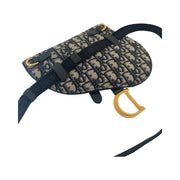 Christian Dior - Blue Oblique Jacquard Saddle Waist Pouch Belt Bag