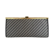 Christian Dior - Vintage Navy Mini Trotter Canvas Clutch