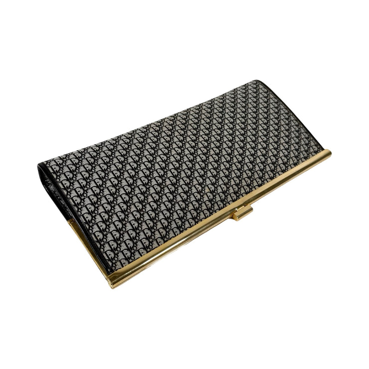 Christian Dior - Vintage Navy Mini Trotter Canvas Clutch