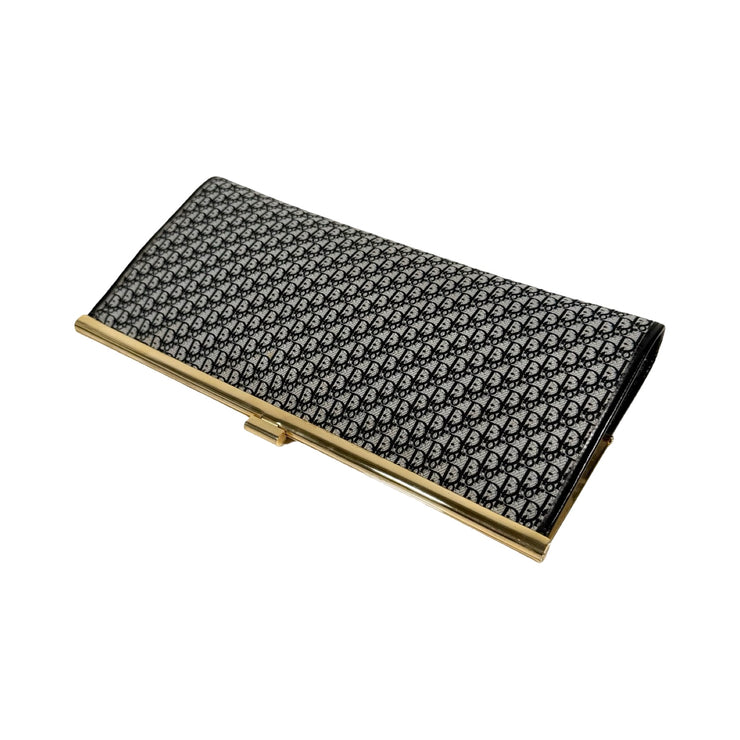 Christian Dior - Vintage Navy Mini Trotter Canvas Clutch