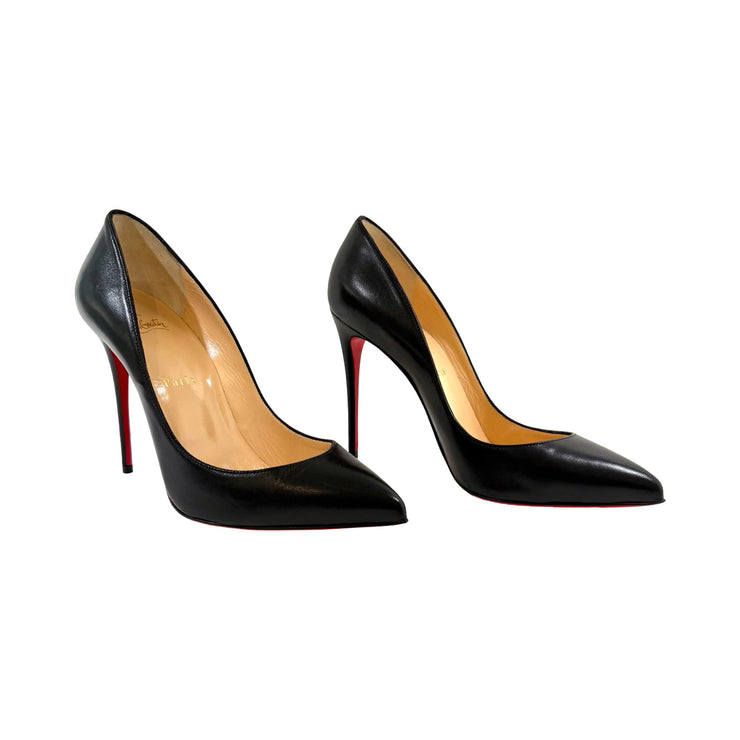 Christian Louboutin - Black Nappa Leather Pigalle Follies 39