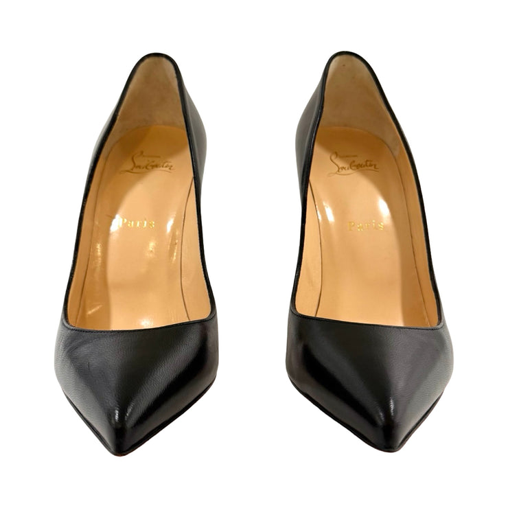 Christian Louboutin - Black Nappa Leather Pigalle Follies 39