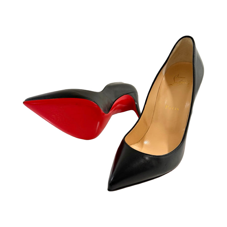 Christian Louboutin - Black Nappa Leather Pigalle Follies 39