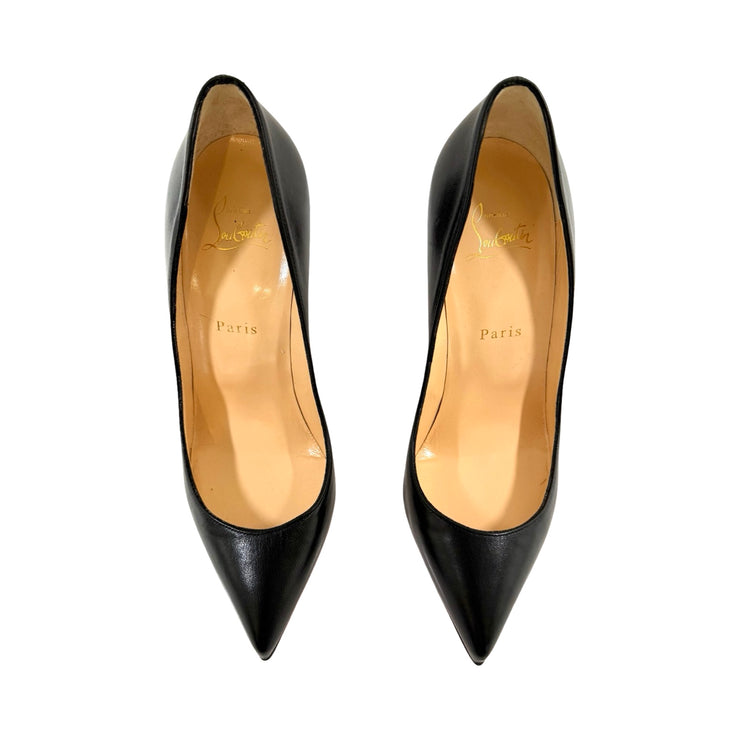 Christian Louboutin - Black Nappa Leather Pigalle Follies 39