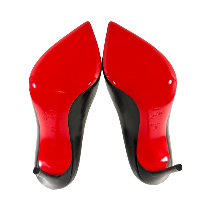 Christian Louboutin - Black Nappa Leather Pigalle Follies 39