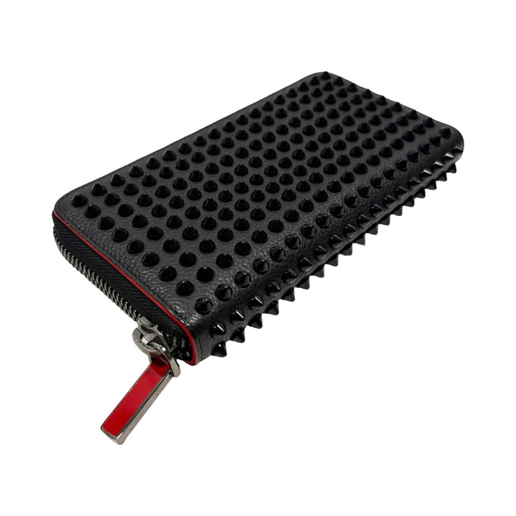 Christian Louboutin - Black Panettone Spike Leather Wallet