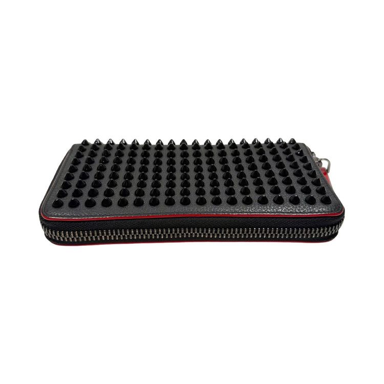 Christian Louboutin Black Panettone Spike Leather Wallet – FOMO