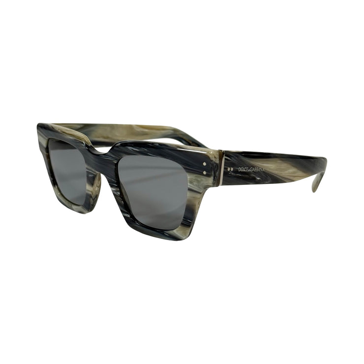 Dolce & Gabbana - Grey Horn Sunglasses