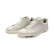 Dolce & Gabbana - Men's Portofino White Leather Sneakers 10