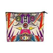 ETRO - Psychedelic Multicolor Coated Canvas Zip Clutch