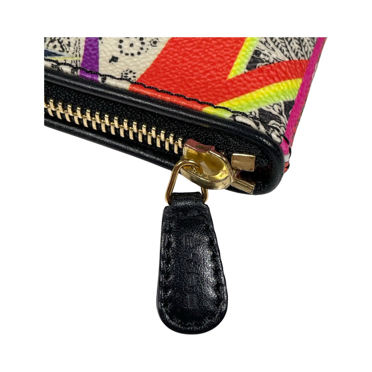ETRO - Psychedelic Multicolor Coated Canvas Zip Clutch