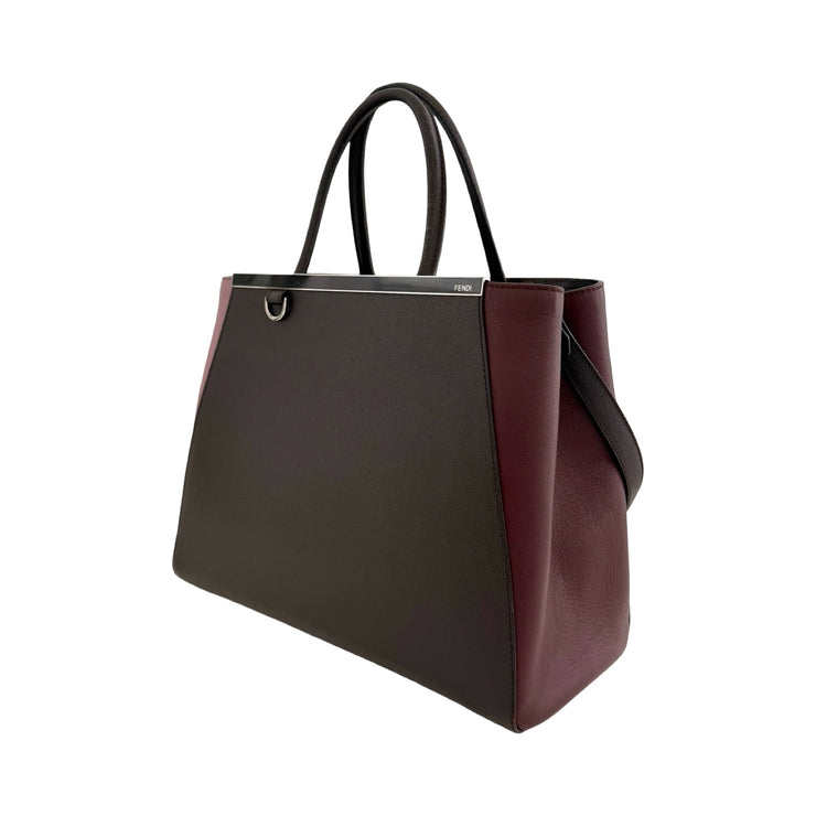 Fendi - 2Jours Tri Color Vitello Leather Tote