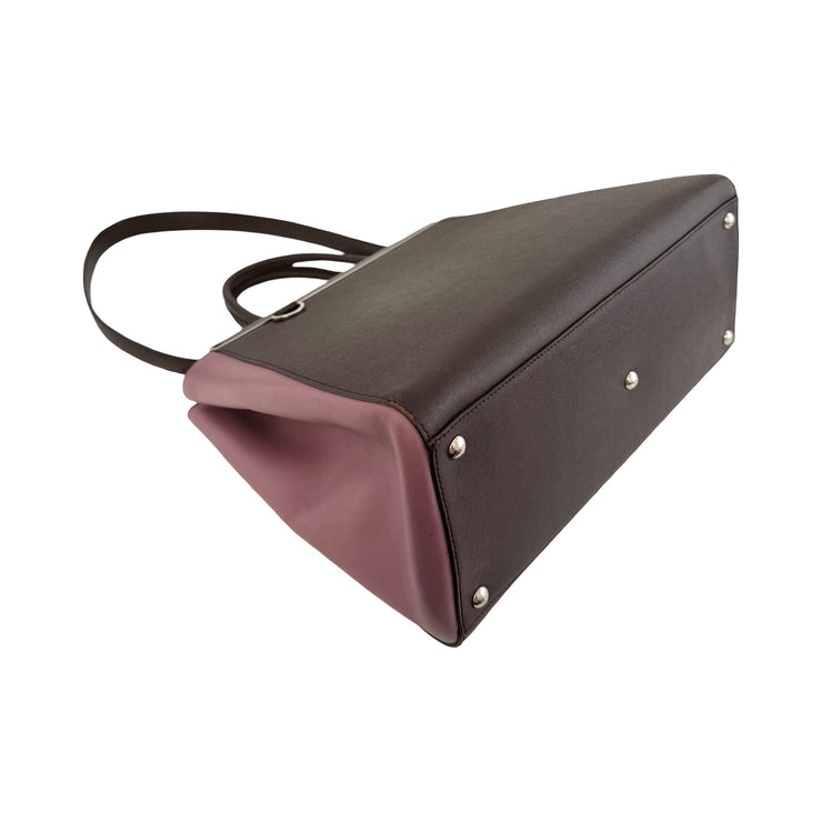 Fendi - 2Jours Tri Color Vitello Leather Tote