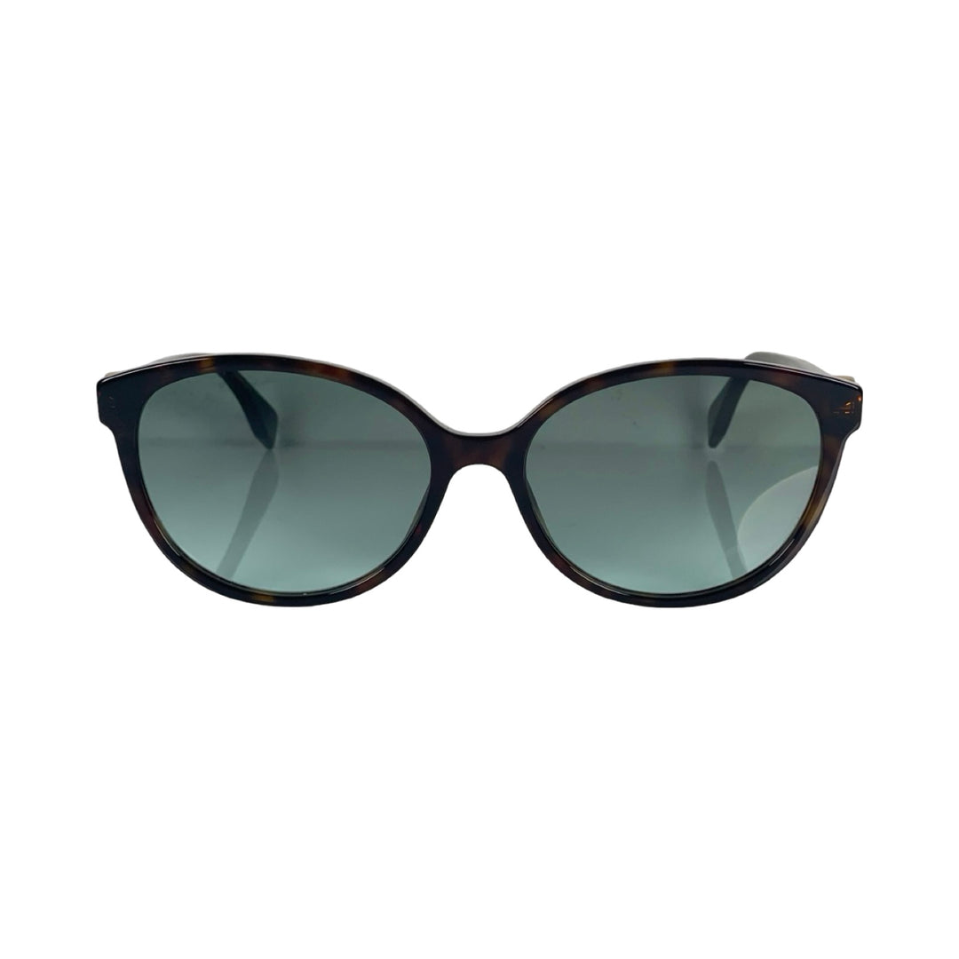 Fendi F Is Fendi Round Black Sunglasses Gradient Lens | FOMO