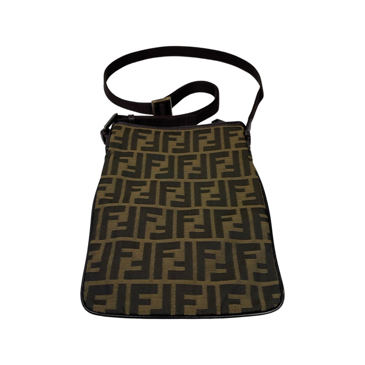 Fendi - FF Zucca Brown Canvas Crossbody Shoulder Bag