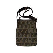 Fendi - FF Zucca Brown Canvas Crossbody Shoulder Bag