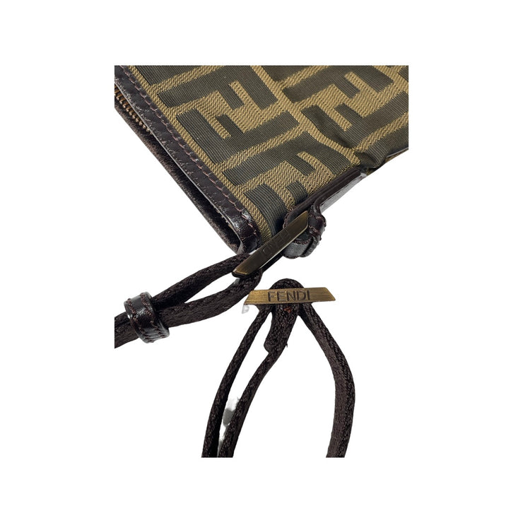 Fendi - FF Zucca Brown Canvas Crossbody Shoulder Bag