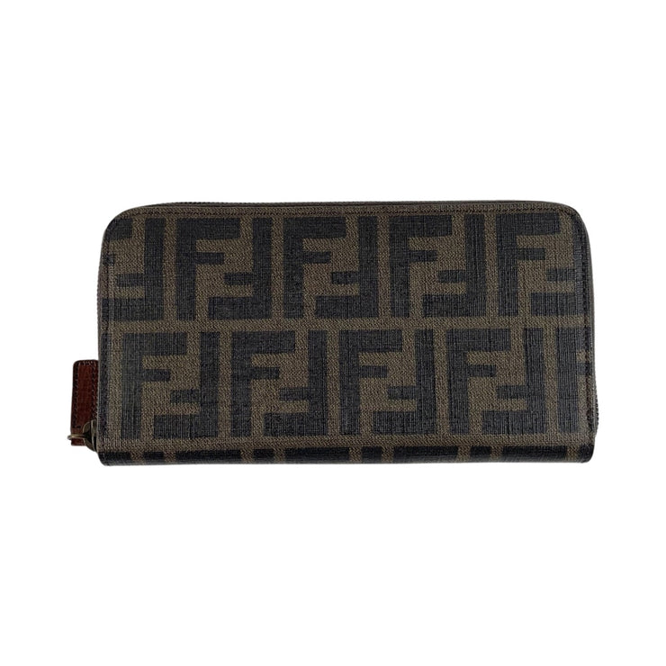 Fendi - FF Zucca Coated Canvas Long Zip Wallet