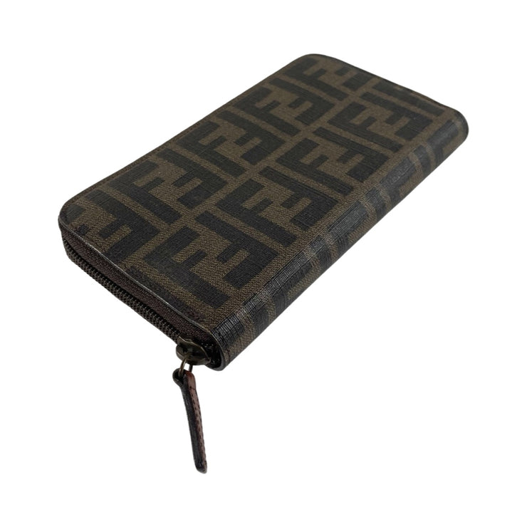 Fendi - FF Zucca Coated Canvas Long Zip Wallet
