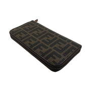 Fendi - FF Zucca Coated Canvas Long Zip Wallet