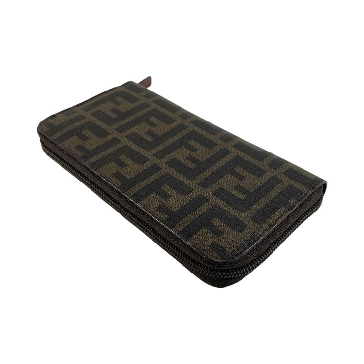 Fendi - FF Zucca Coated Canvas Long Zip Wallet