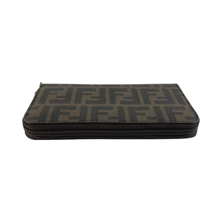 Fendi - FF Zucca Coated Canvas Long Zip Wallet