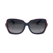 Fendi - FF Zucchino Red Blue Oversized Sunglasses
