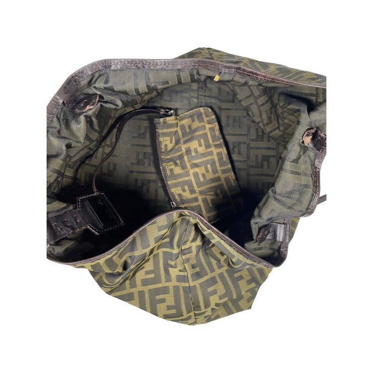 Fendi - Zucca Brown Fabric Tote w/Pouch