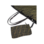 Fendi - Zucca Brown Fabric Tote w/Pouch