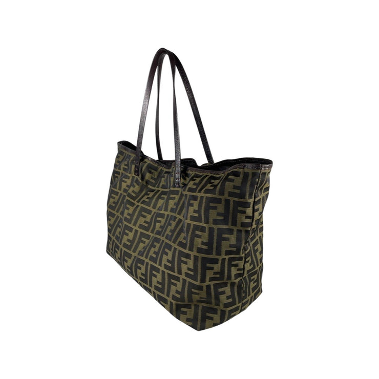 Fendi - Zucca Brown Fabric Tote w/Pouch