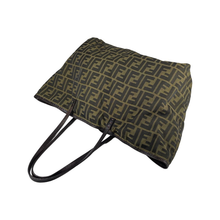 Fendi - Zucca Brown Fabric Tote w/Pouch
