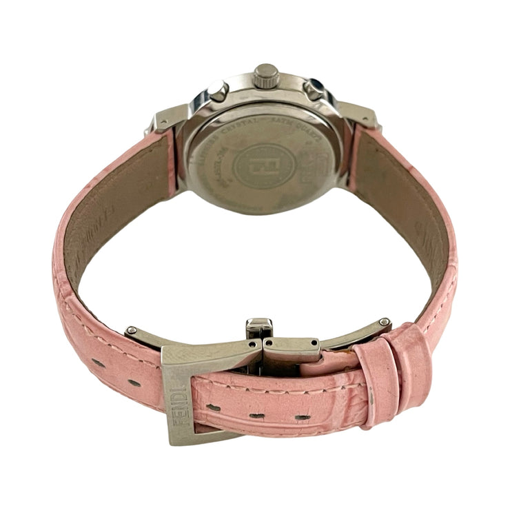 Fendi - Zucca Chronograph Mother of Pearl Pink Leather 4500L Watch