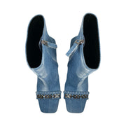 Givenchy - G Woven Denim Ankle Boots