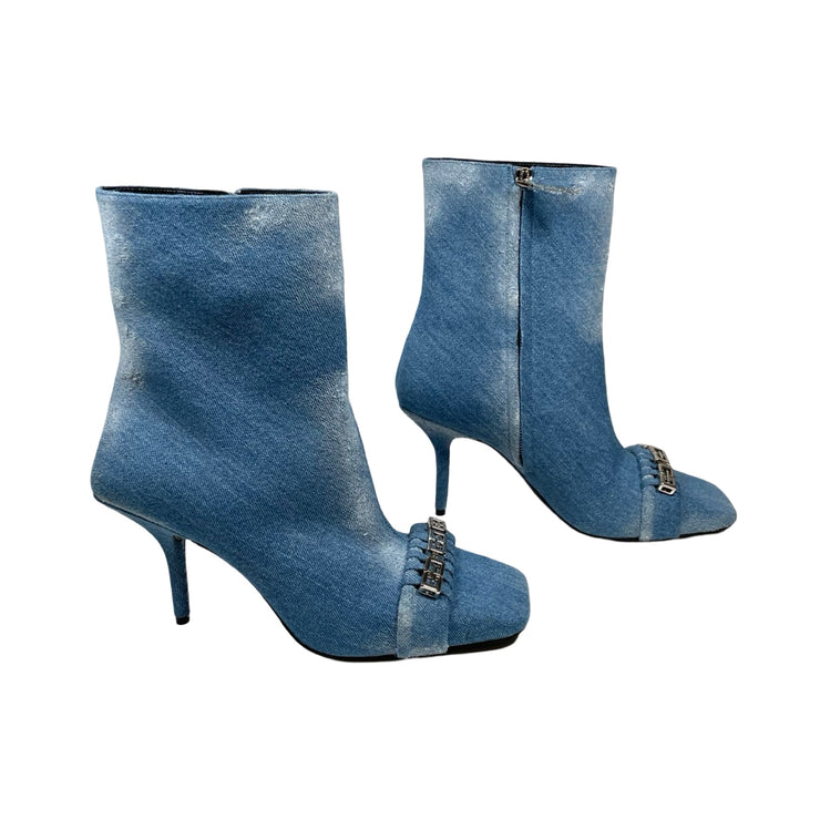 Givenchy - G Woven Denim Ankle Boots