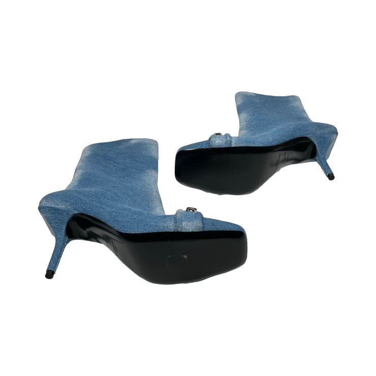 Givenchy - G Woven Denim Ankle Boots