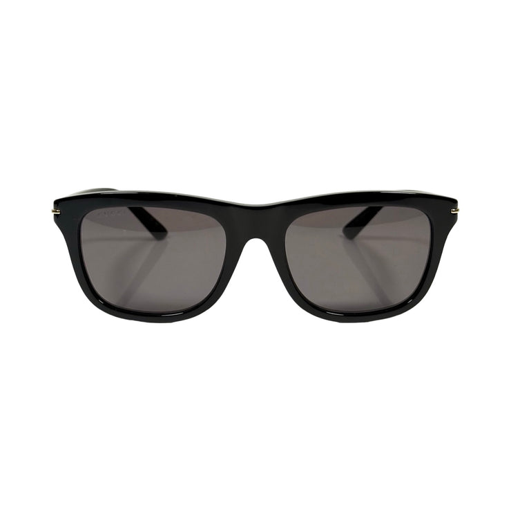 Gucci - Black Gold Bar Sunglasses