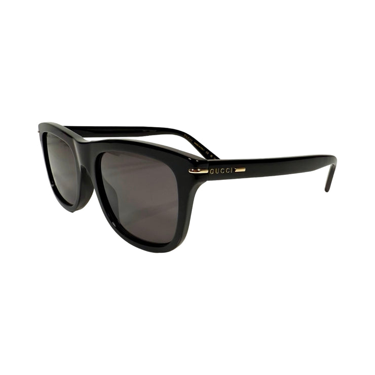 Gucci - Black Gold Bar Sunglasses