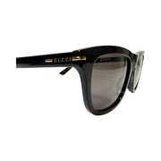 Gucci - Black Gold Bar Sunglasses