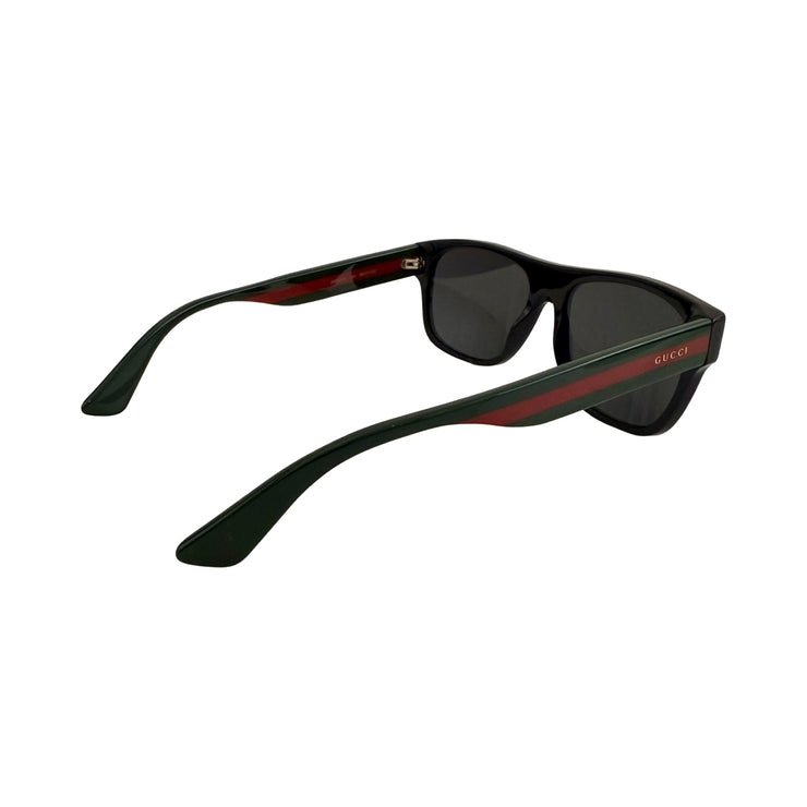 Gucci - Black Web Stripe Sunglasses