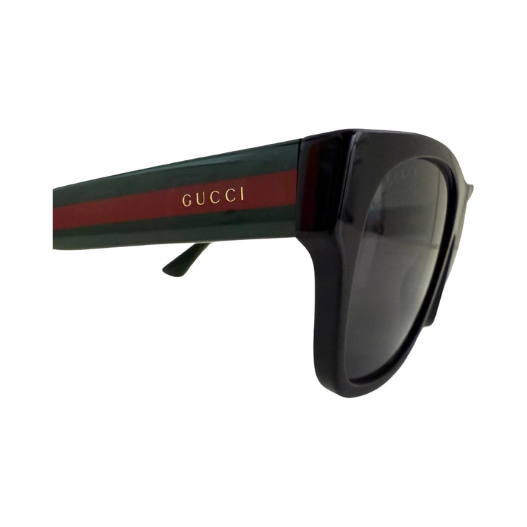 Gucci - Black Web Stripe Sunglasses
