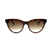 Gucci -  Brown Havana Round Cat-Eye Sunglasses