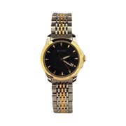 Gucci - G Timeless Black Dial Two Tone Quartz Date Watch 126.5