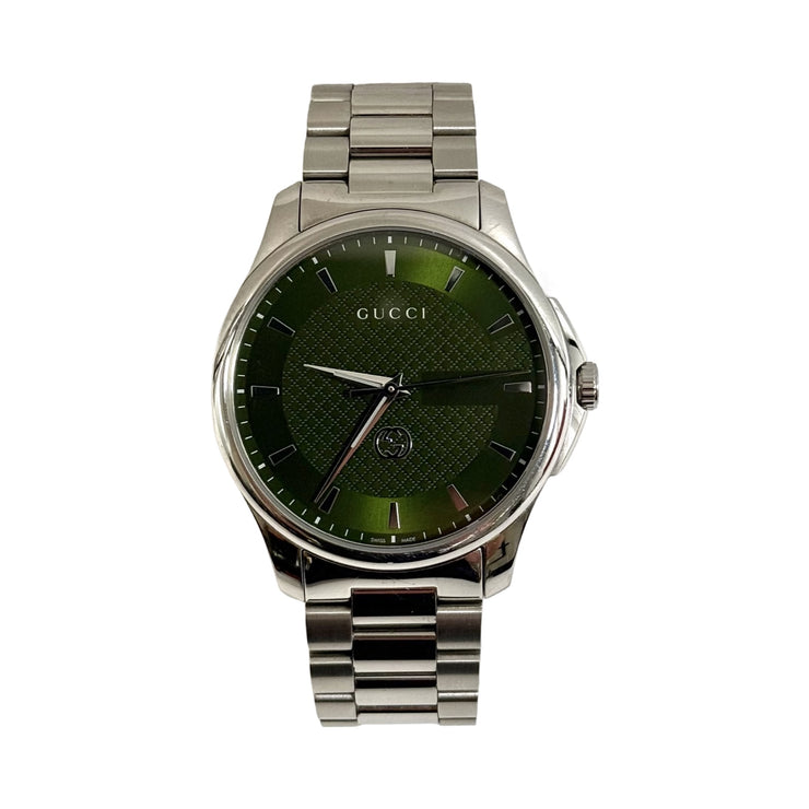 Gucci - G Timeless Green Dial 40mm Stainless Quartz Watch 126.3