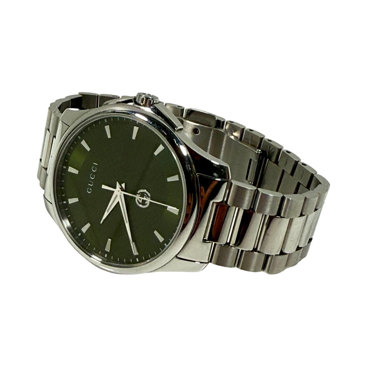 Gucci - G Timeless Green Dial 40mm Stainless Quartz Watch 126.3