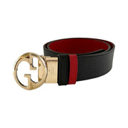 Gucci - GG 1973 Black & Red Reversible Leather Belt 80/32