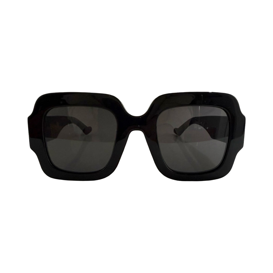 Gucci GG Black Oversized Square Double G Sunglasses | FOMO display picture 1